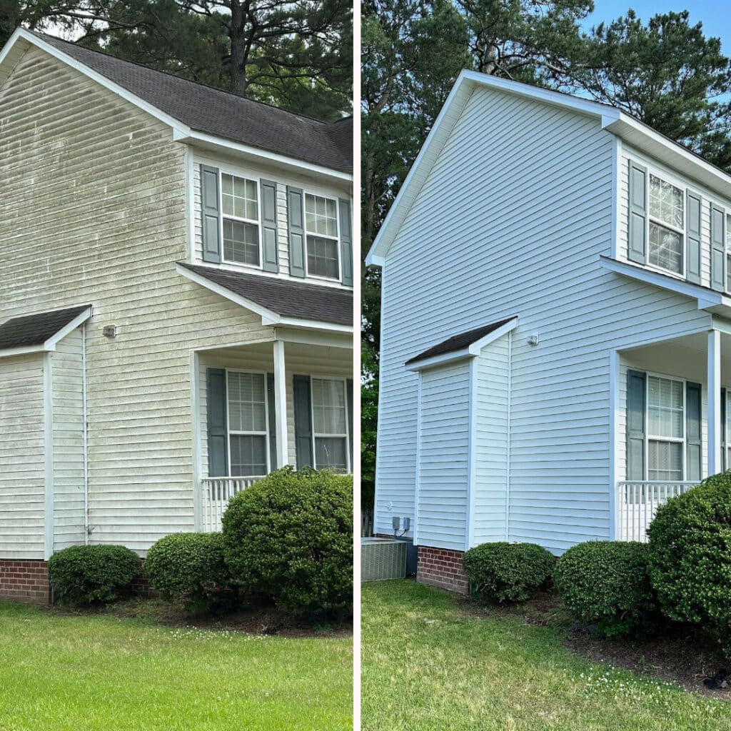 vinyl siding house washing